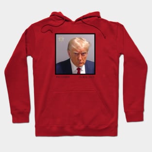 Real Donald Trump Mug Shot August 23 Full Size Red Hoodie